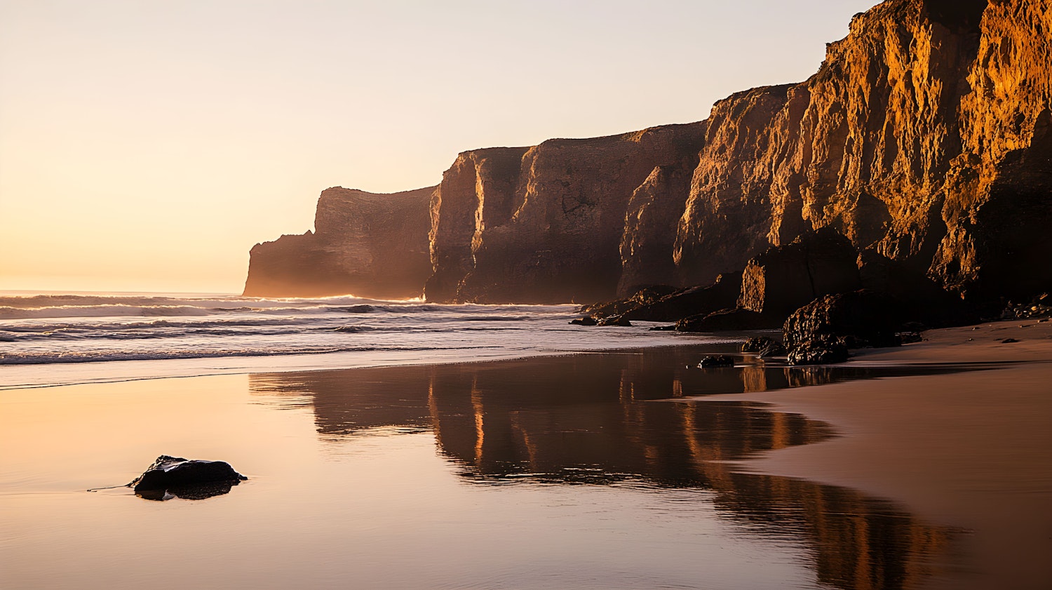 Serene Beach Sunset