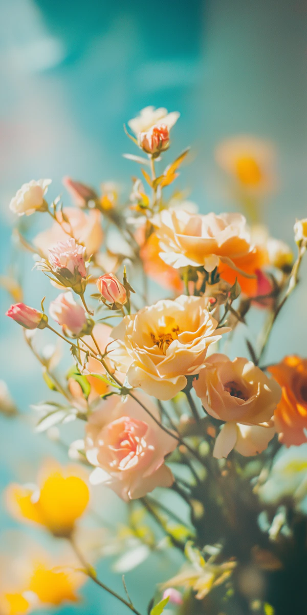 Vibrant Bouquet of Roses