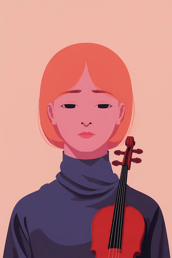 Violinist Illustration