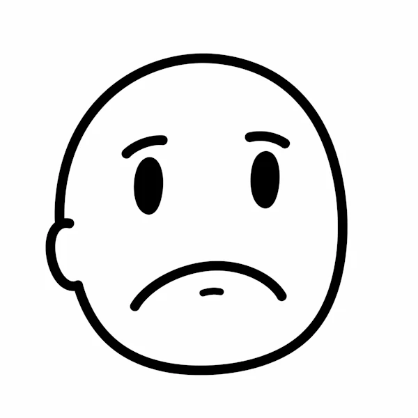 Minimal Sad Face