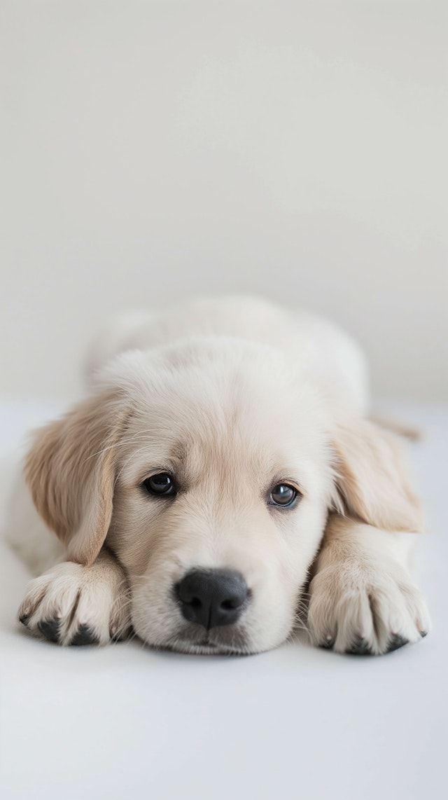 Golden Retriever Puppy Portrait