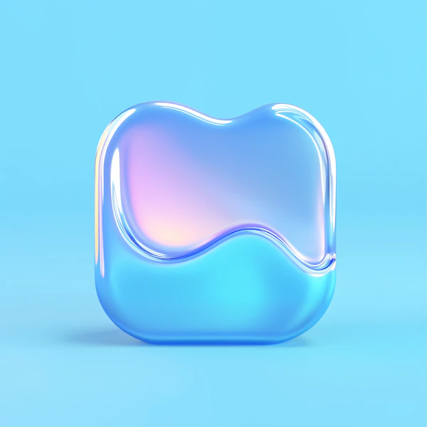 3D Gradient Abstract Shape