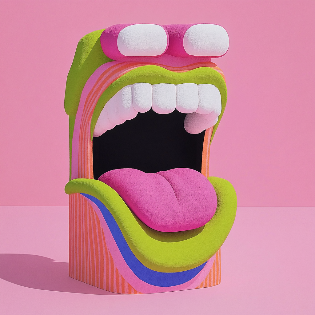playful-3d-mouth-art-3d-image-on-lummi