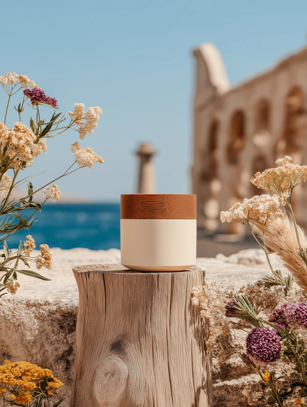 Coastal Wildflower Scene