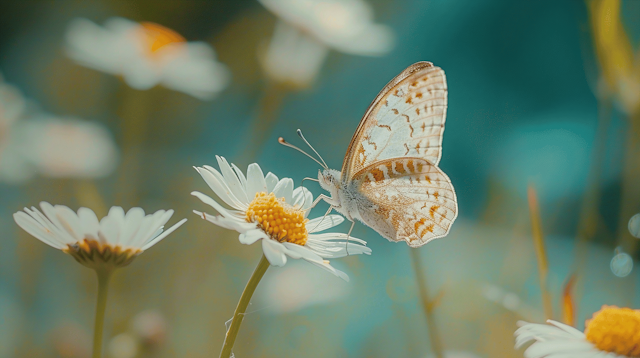 Butterfly on Daisy