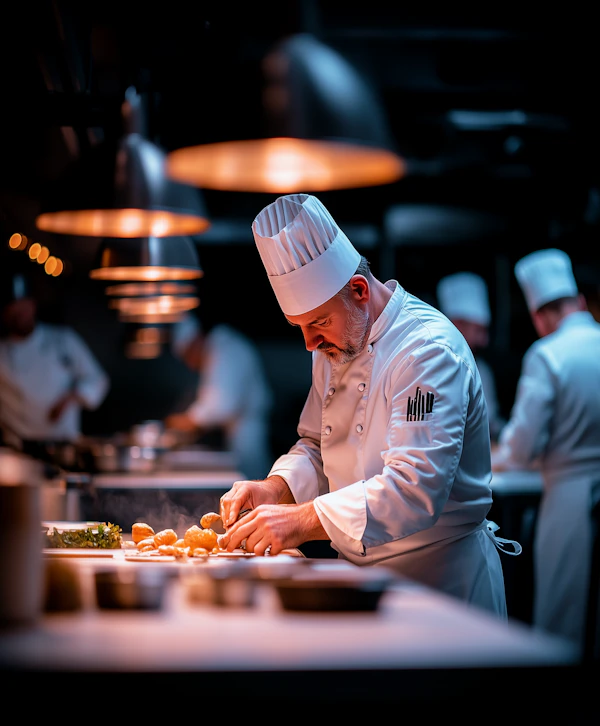Chef in Professional Kitchen
