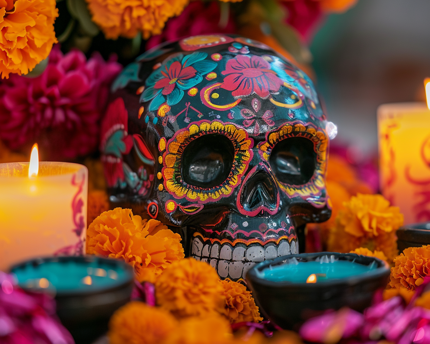 Day of the Dead Celebration Skull