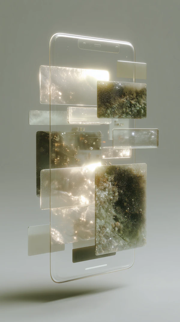 Futuristic Smartphone Display