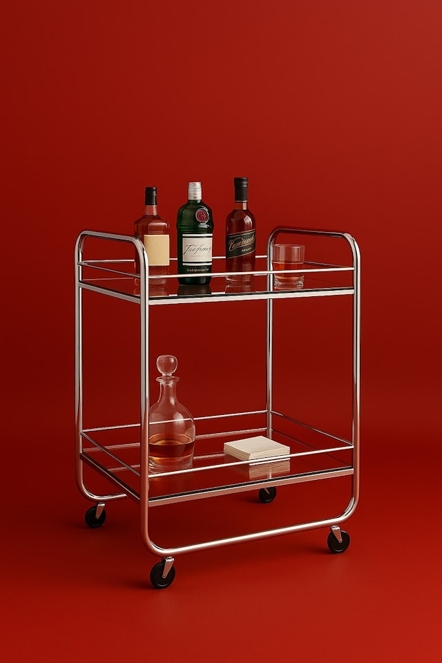 Modern Bar Cart Display