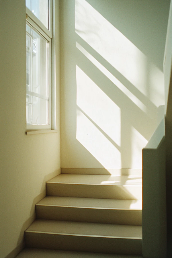 Serene Staircase in Natural Light