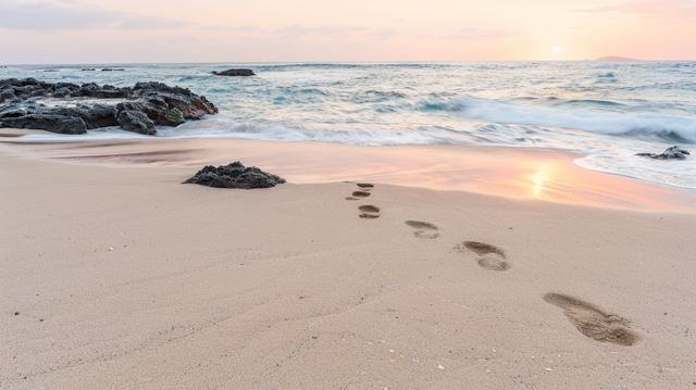 Serene Beach Sunset