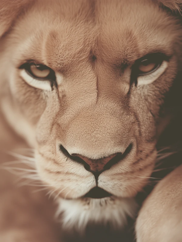 Lioness Close-Up Portrait