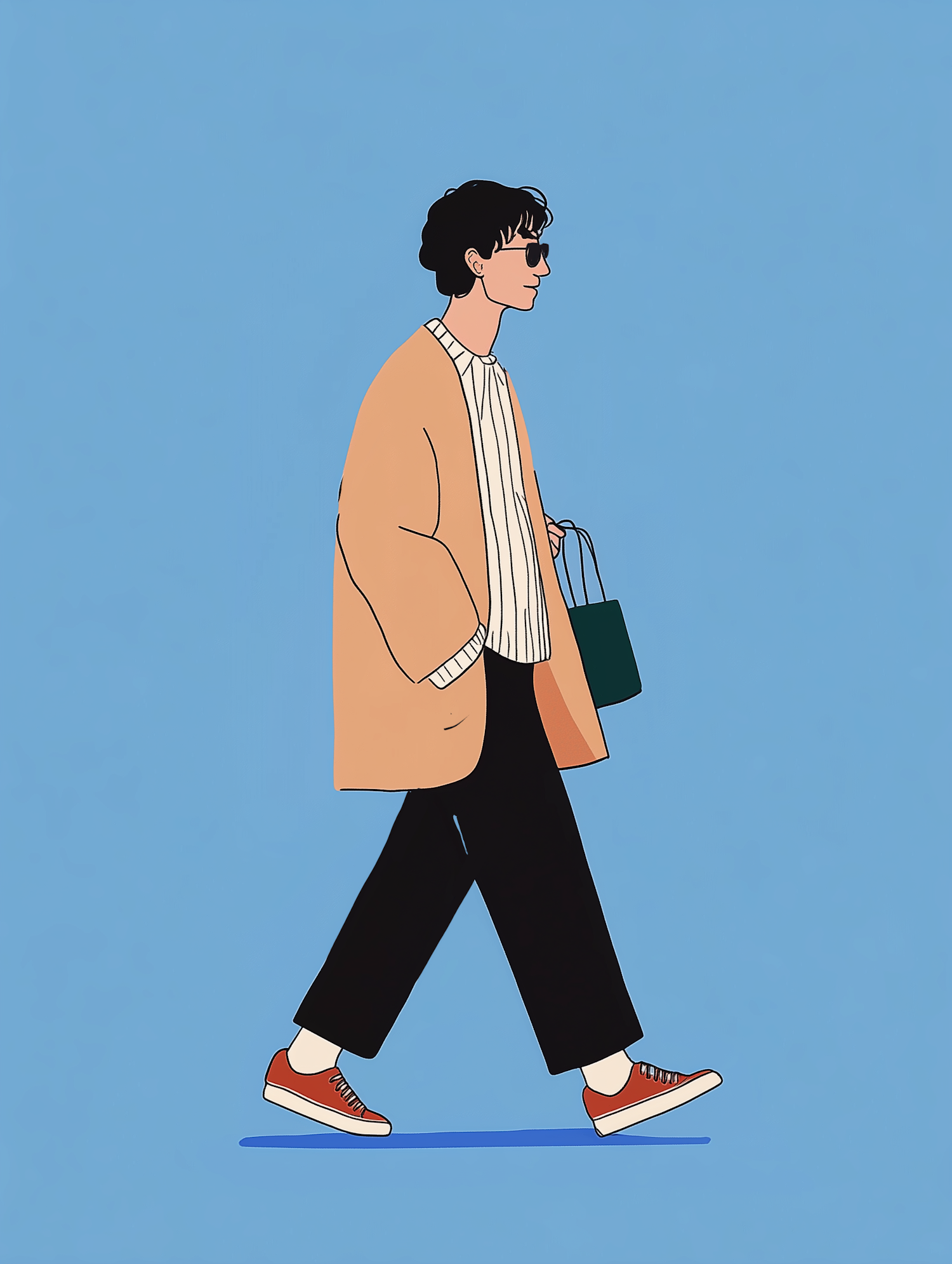 Fashion-Forward Urban Style Illustration