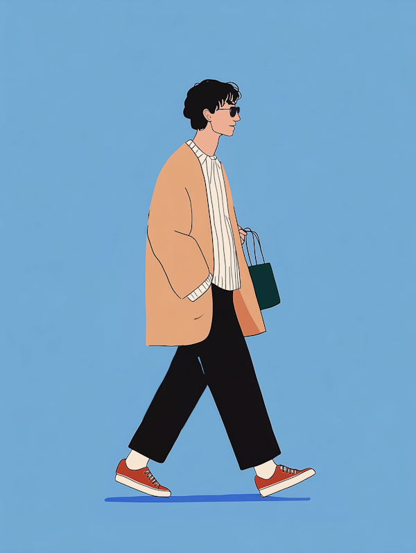 Fashion-Forward Urban Style Illustration