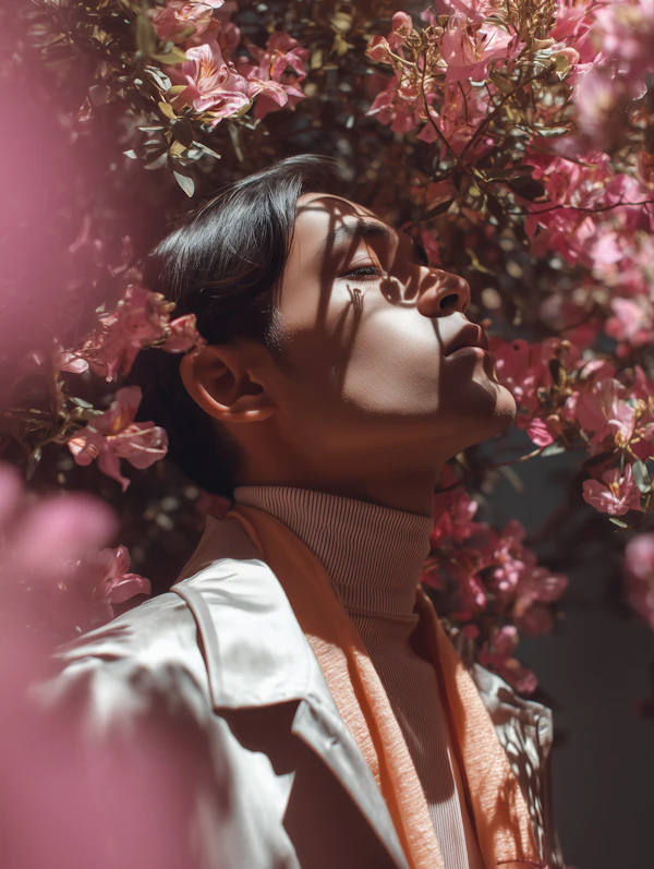 Serene Floral Portrait