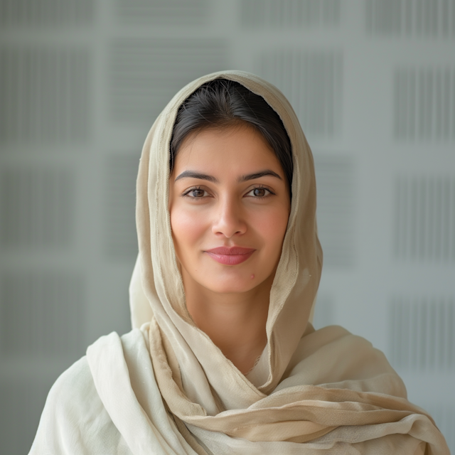 Serene Portrait of a Young Woman in Hijab