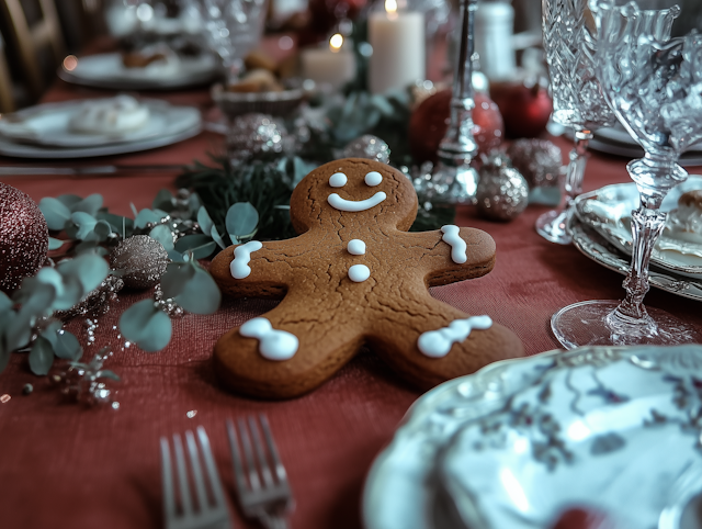 Festive Holiday Table Setting