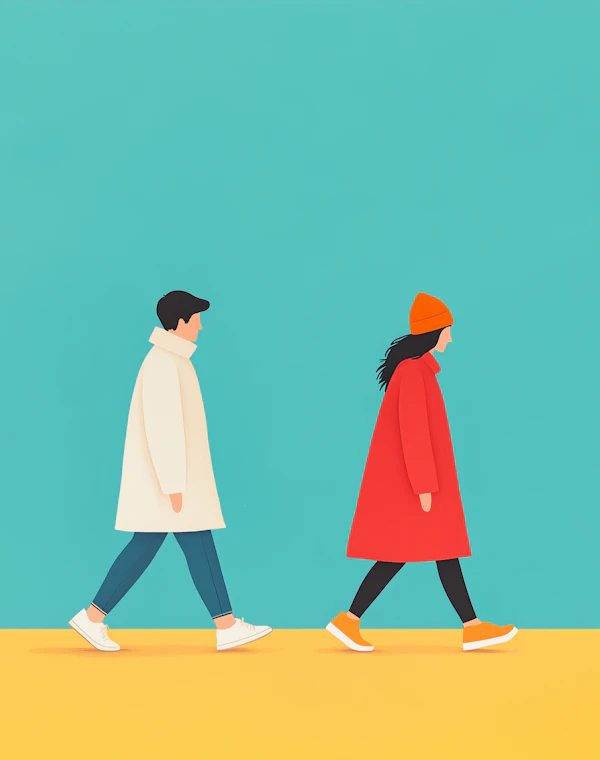 Stylized Cartoon Characters Illustration