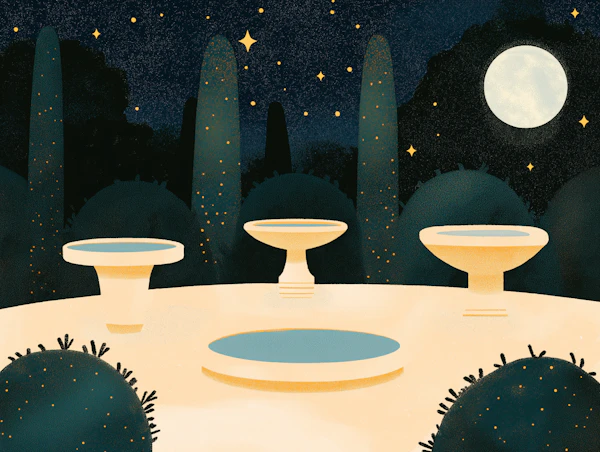 Serene Night Garden