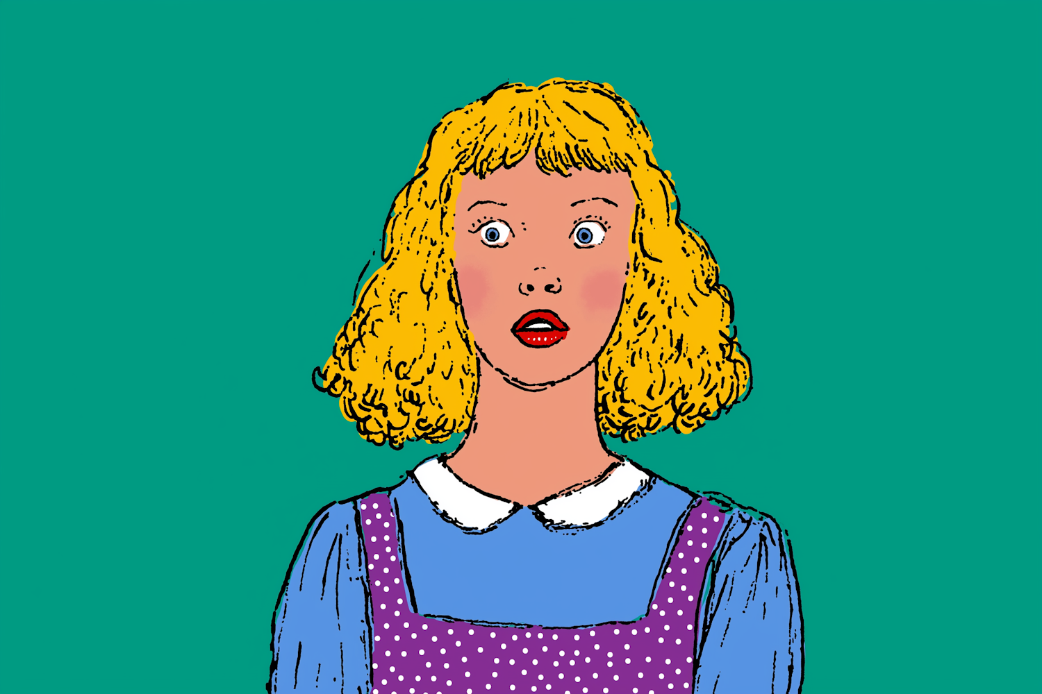 Surprised Woman Illustration