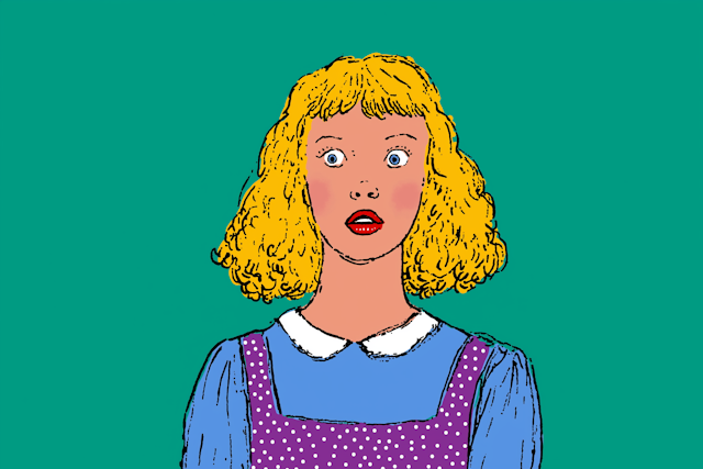 Surprised Woman Illustration