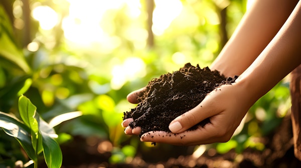 Hands Holding Soil