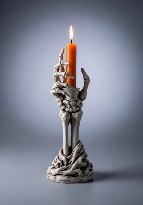 Skeletal Hand Candleholder