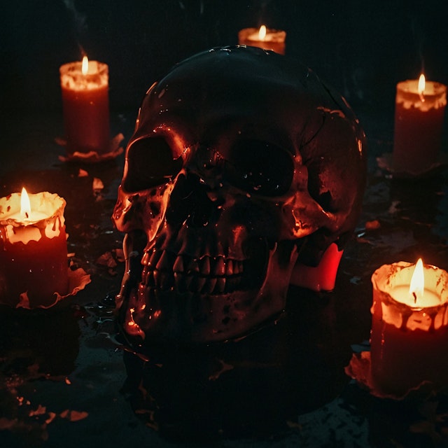 Skull and Candlelight