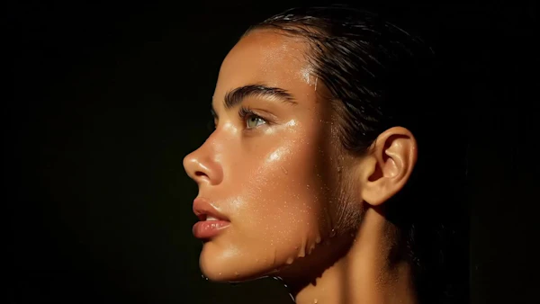 Dramatic Wet Portrait