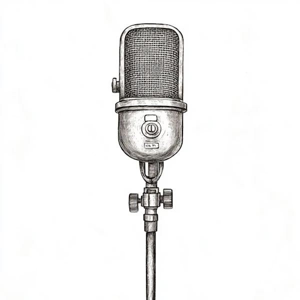 Vintage Microphone Art