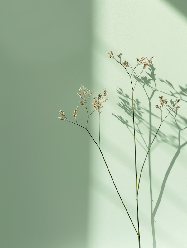 Minimalist Plant Shadows