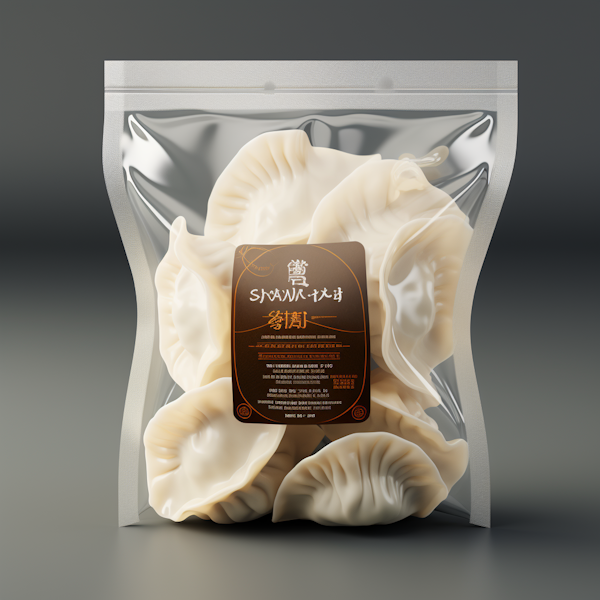 Elegant Artisan Dumplings in Premium Silver Sheen Packaging