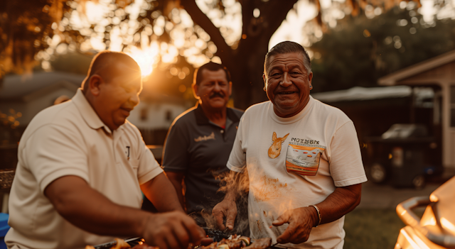 Joyful Sunset Barbecue