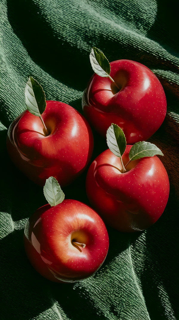 Vibrant Red Apples