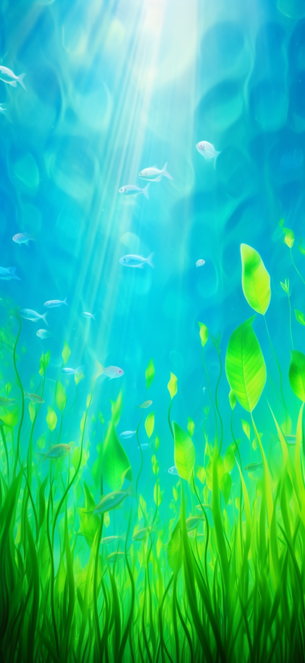 Aquatic Serenity: Sunlit Depths