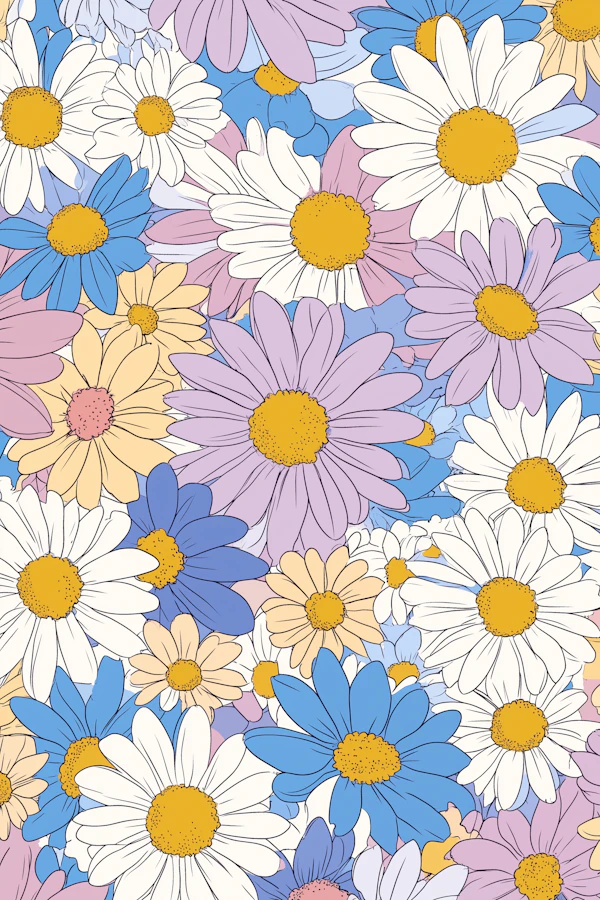 Vibrant Daisy Illustration
