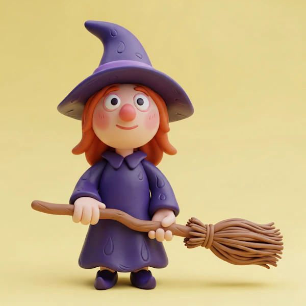Charming Witch Illustration