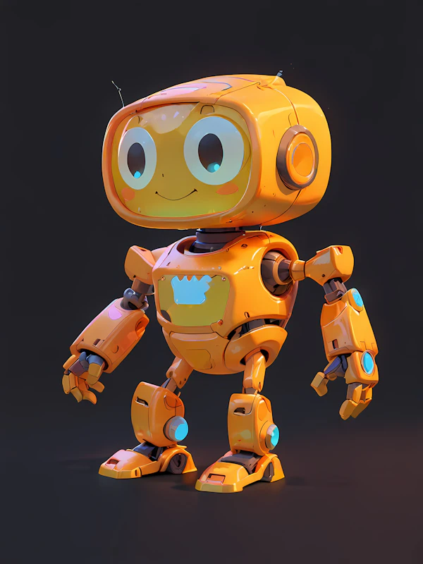 Friendly Orange Robot