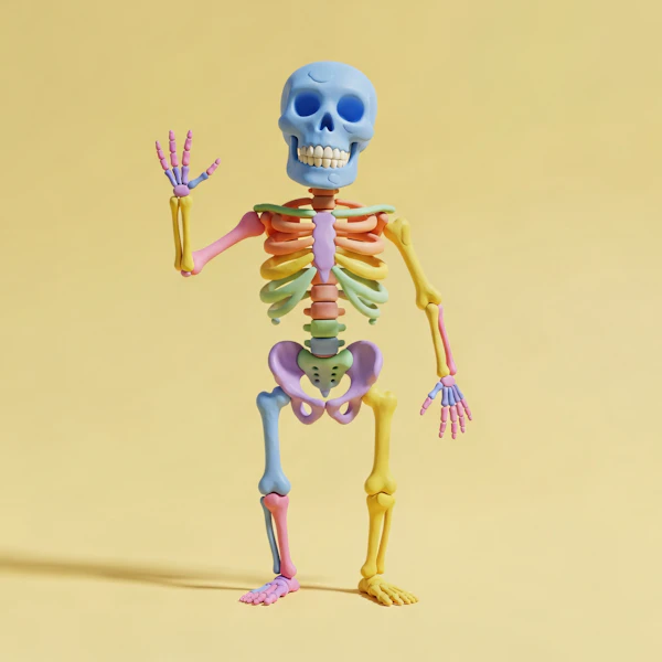 Colorful Skeleton Model