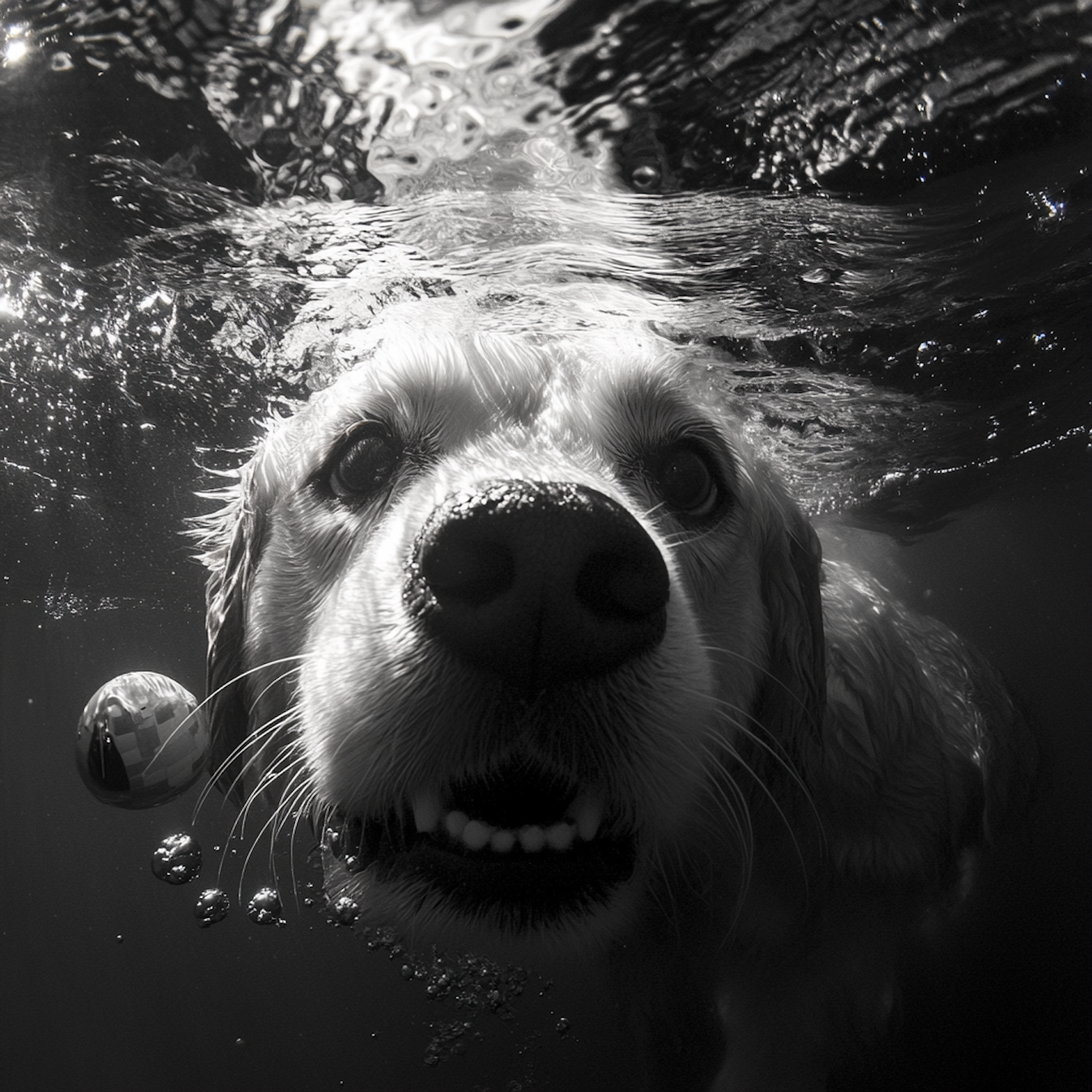 Underwater Dog Play