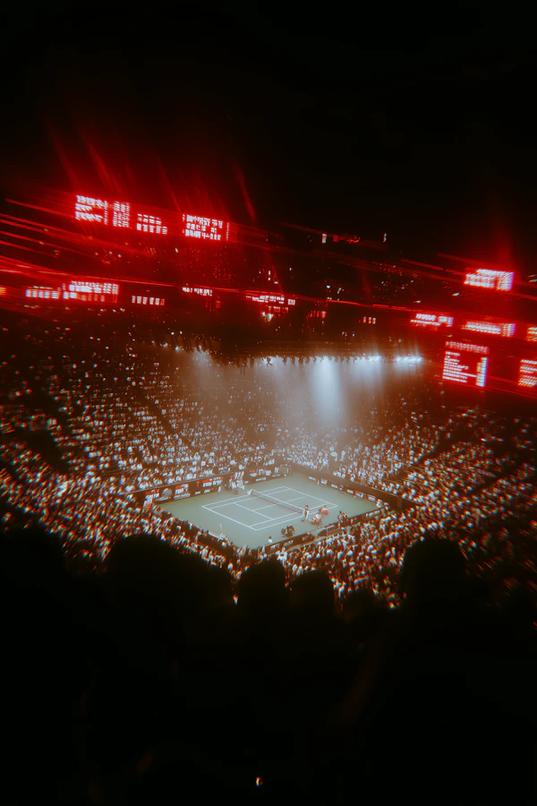 Indoor Tennis Match