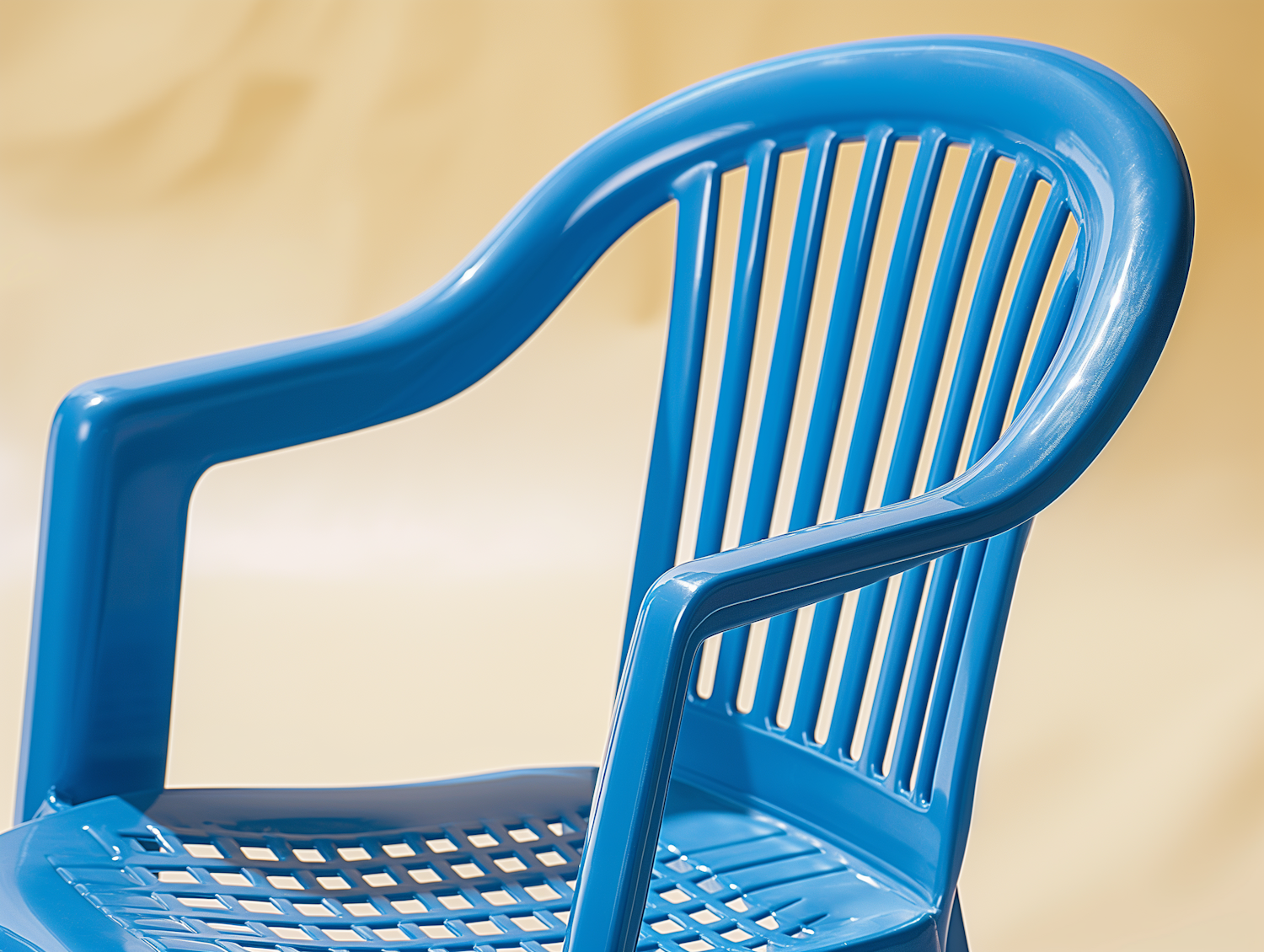 Vivid Blue Plastic Chair