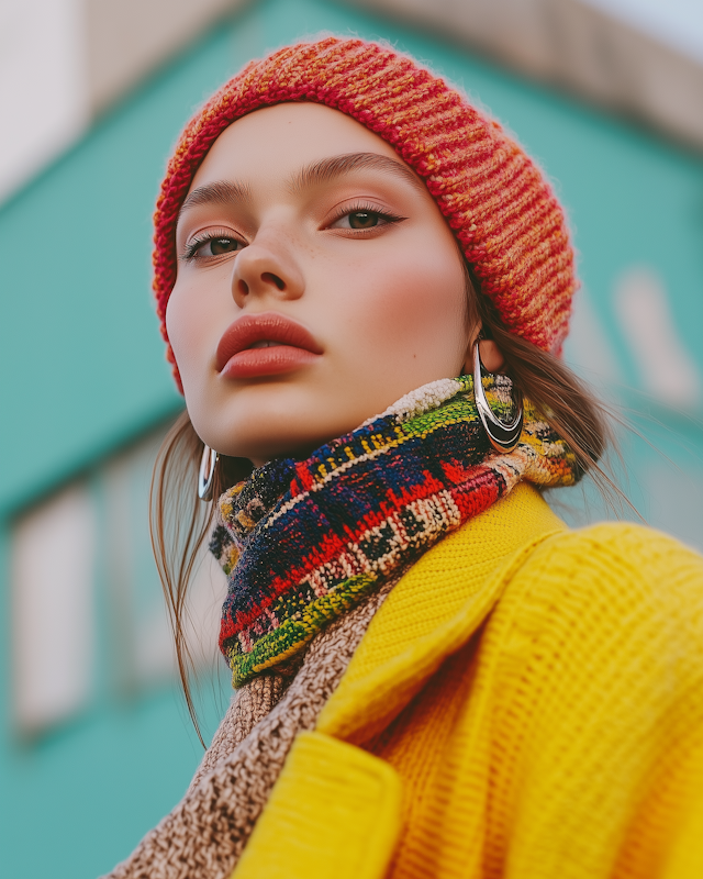 Vibrant Fashion Portrait