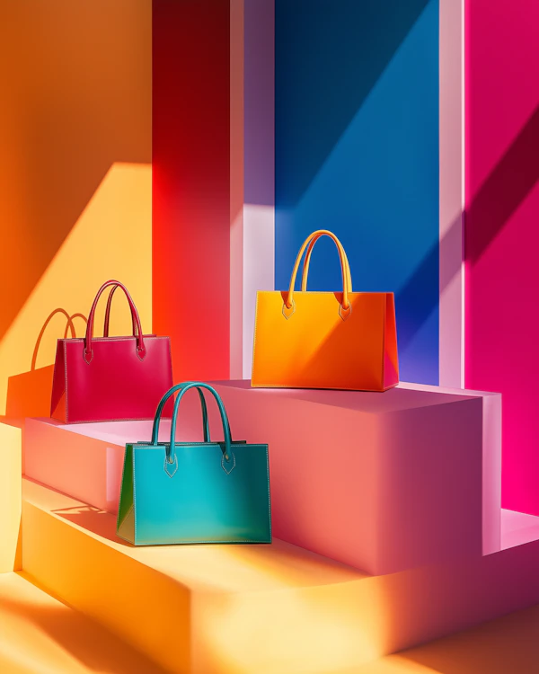 Vibrant Handbag Display