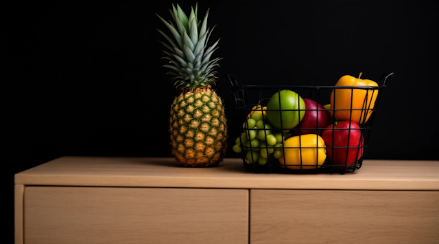 Fruit Basket with Pineapple