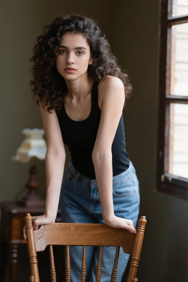 Contemplative Woman Portrait