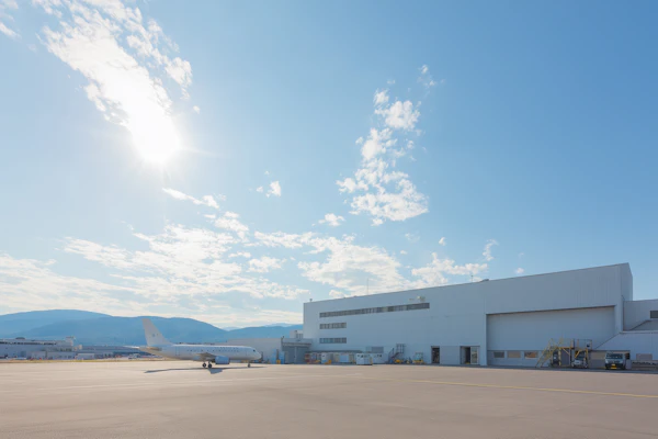 Airport Hangar Tarmac Scene