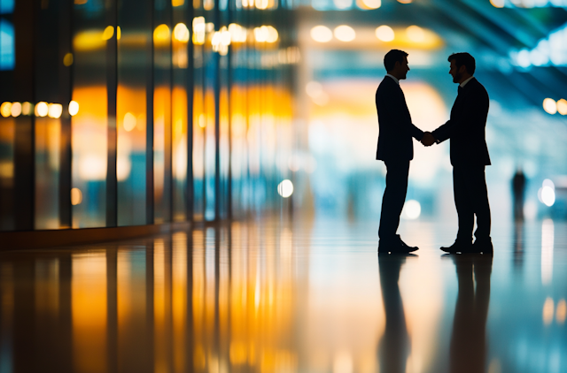 Business Handshake Silhouette