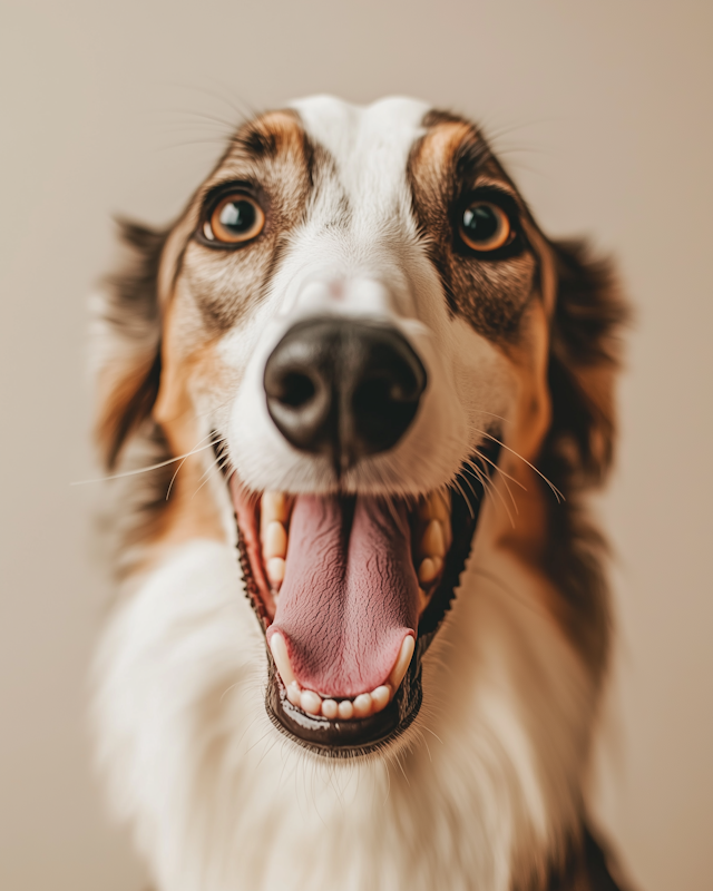 Joyful Dog Close-Up