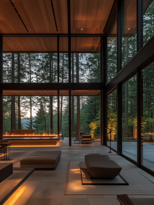 Modern Forest Living Space